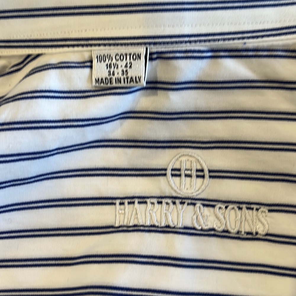 Italian made 100% cotton dress shirt